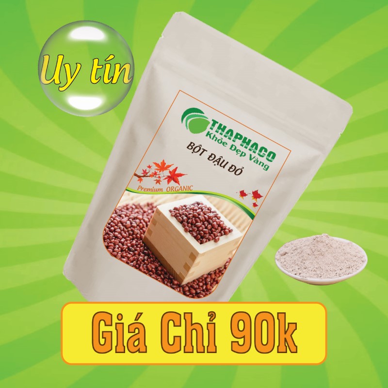 Pha trà ngon với túi bột đậu đỏ nguyên chất