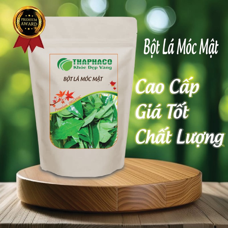 Túi 1kg bột lá móc mật giá rẻ nguyên chất tại THAPHACO 
