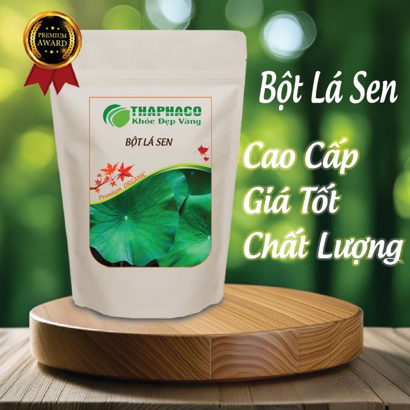 Hình ảnh sản phẩm túi 1kg bột lá sen giá rẻ tại THAPHACO