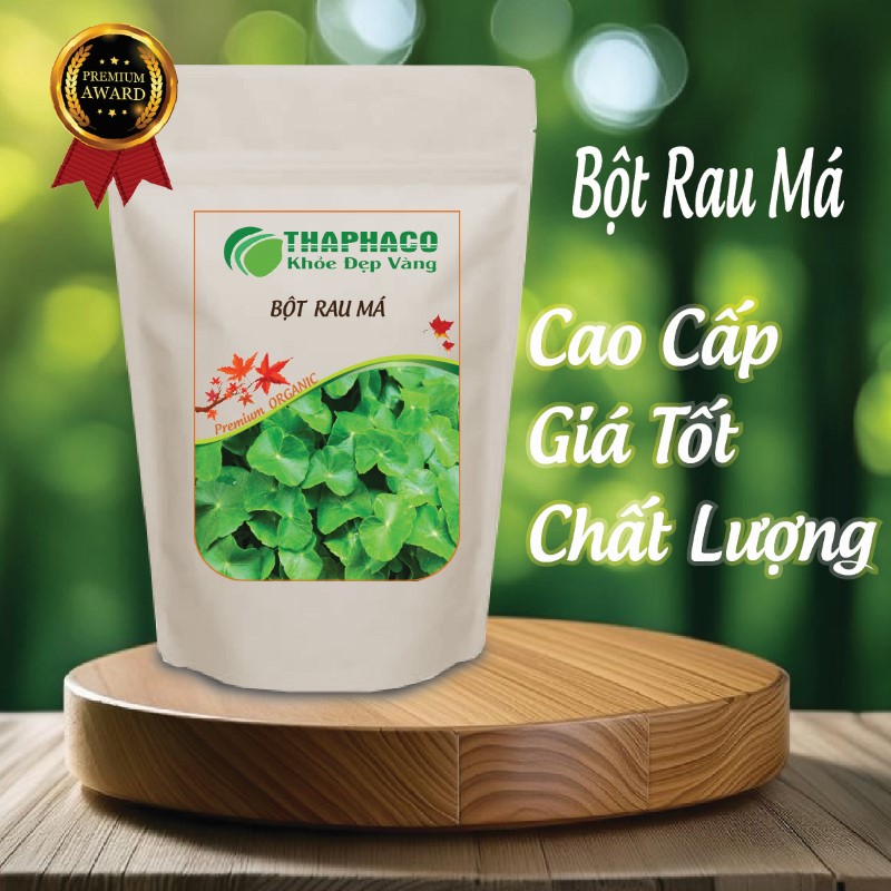 Túi sản phẩm 1kg bột rau má giá rẻ nguyên chất 