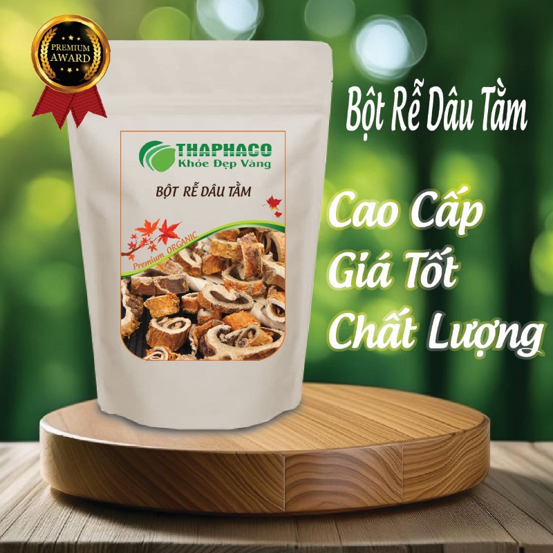Túi sản phẩm 1kg bột rễ dâu tằm giá rẻ nguyên chất