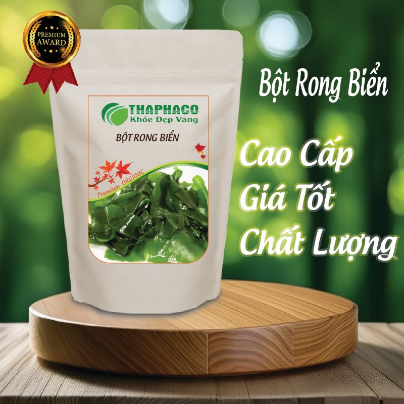 Túi sản phẩm 1kg bột rong biển giá rẻ nguyên chất