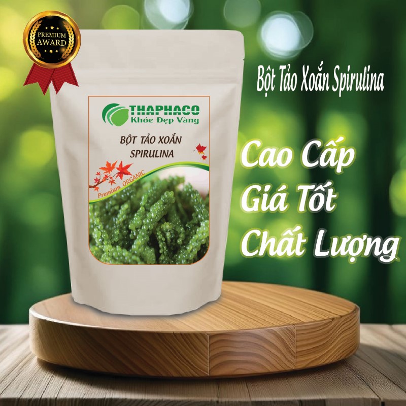 Túi sản phẩm 1kg bột tảo xoắn Spirulina giá rẻ