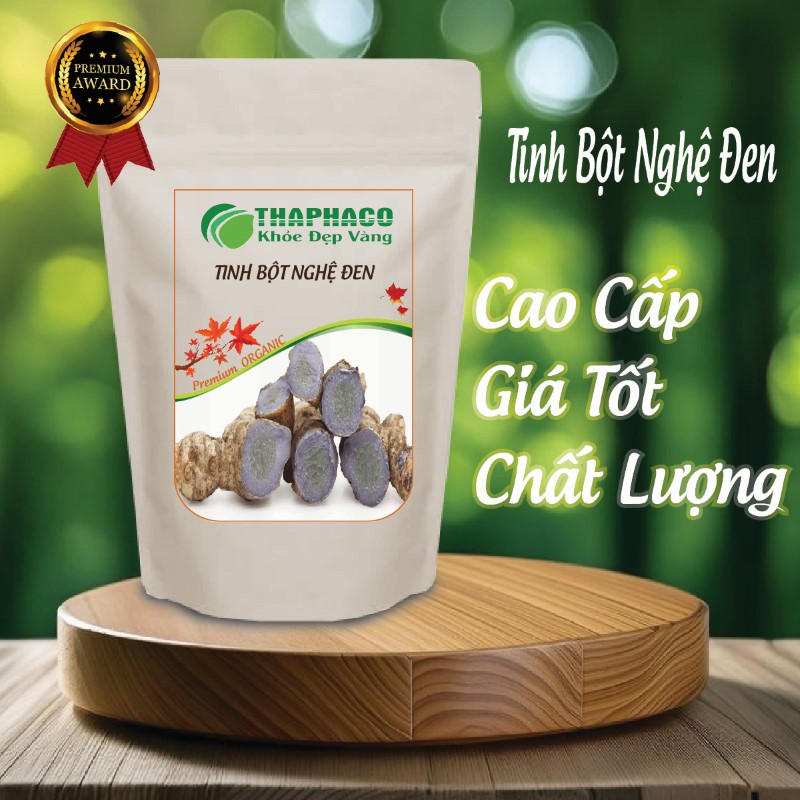 Túi 1kg tinh bột nghệ đen giá rẻ nguyên chất