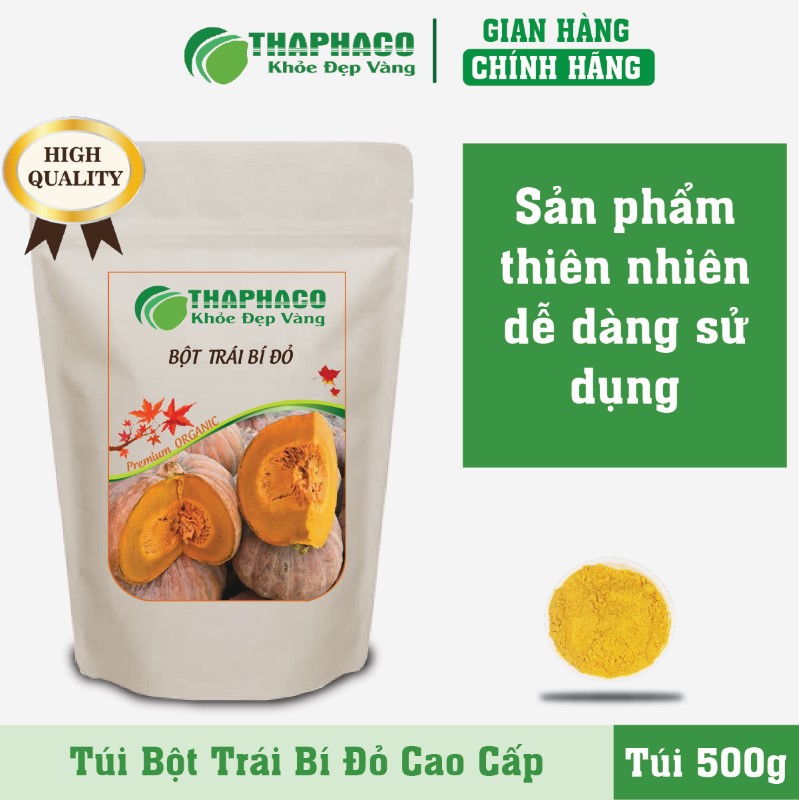 Trà bột trái bí đỏ thiên nhiên cao cấp chất lượng