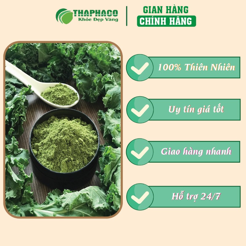 Địa chỉ bán bột cải xoăn khô 1kg giá rẻ tại TP.HCM