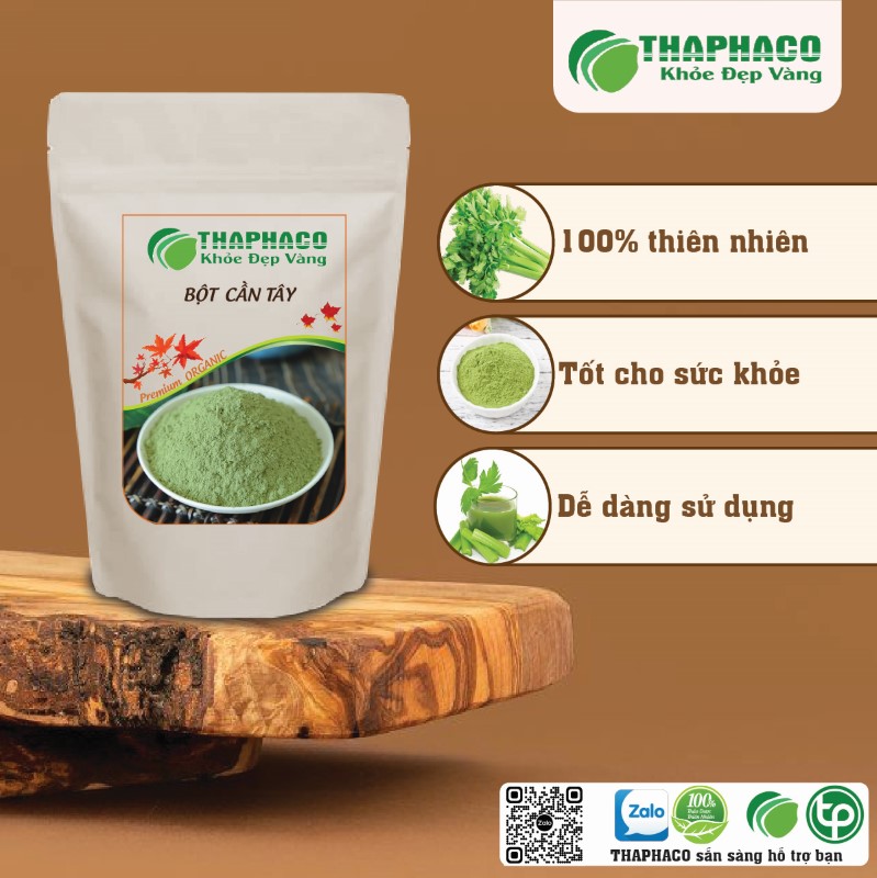 Trà bột cần tây nhiên nhiên cao cấp chất lượng