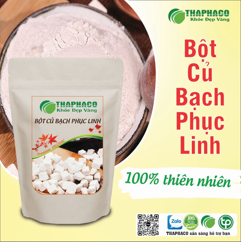 Trà bột củ bạch phục linh sấy khô nguyên chất