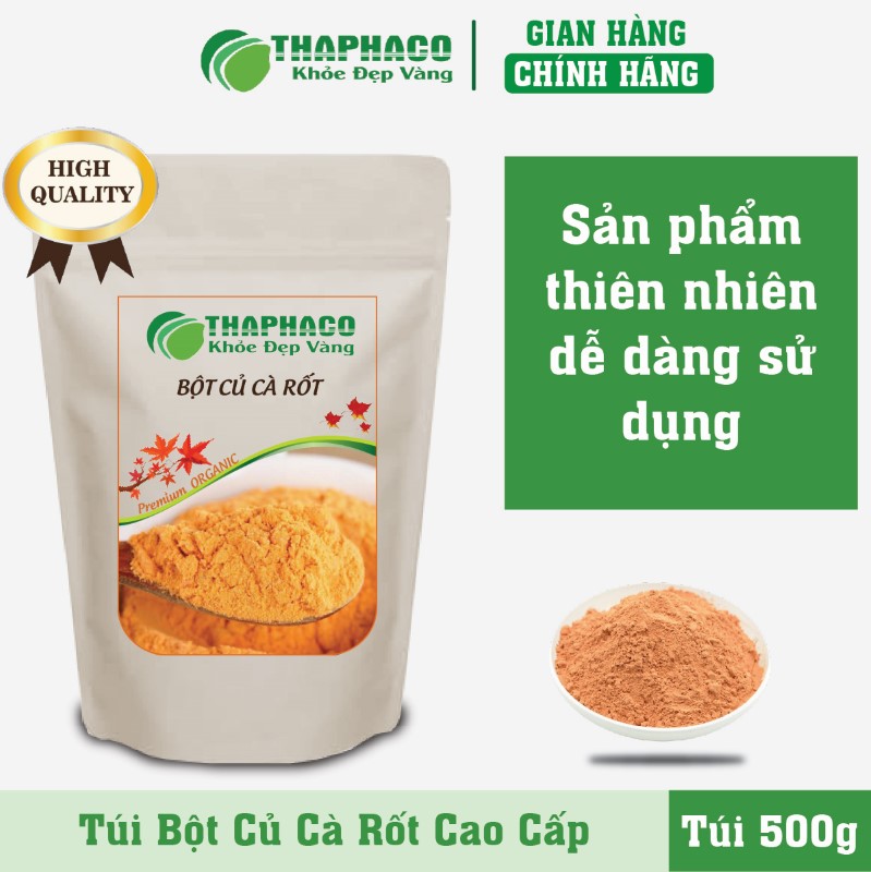 Trà bột củ cà rốt thiên nhiên, cao cấp, chất lượng