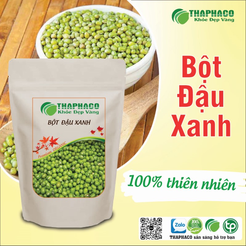 Trà bột đậu xanh sấy khô nguyên chất