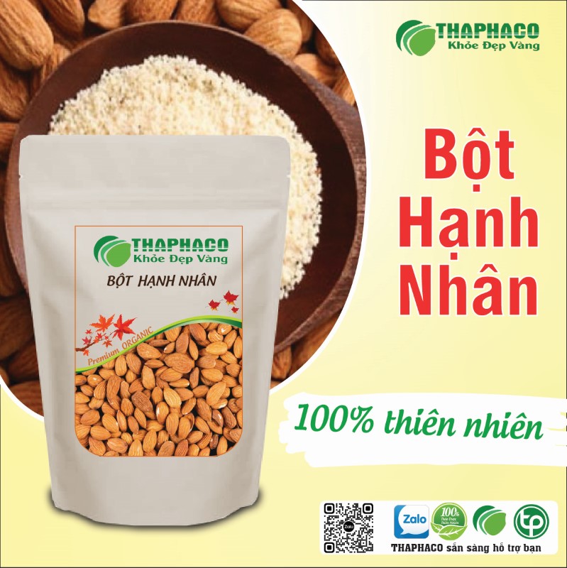 Trà bột hạnh nhân sấy khô nguyên chất