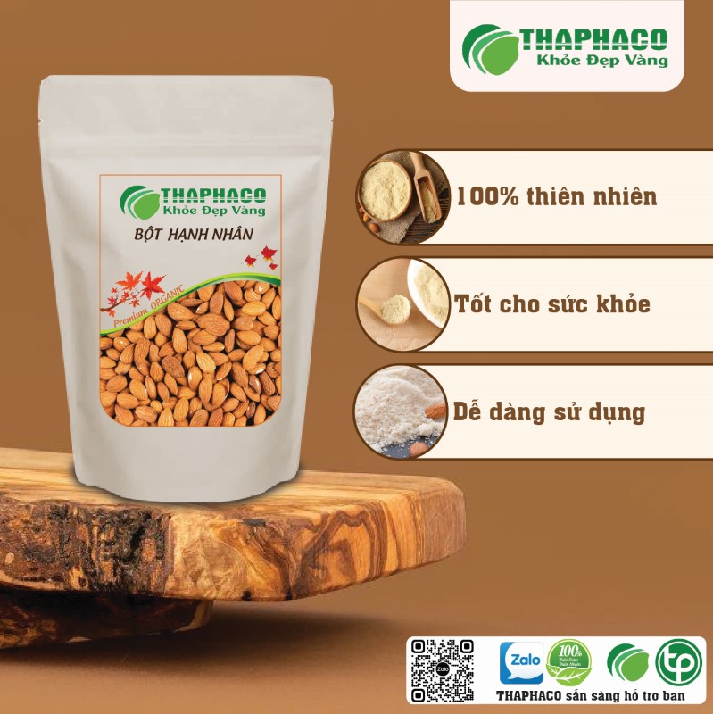 Công dụng của trà bột hạnh nhân nguyên chất