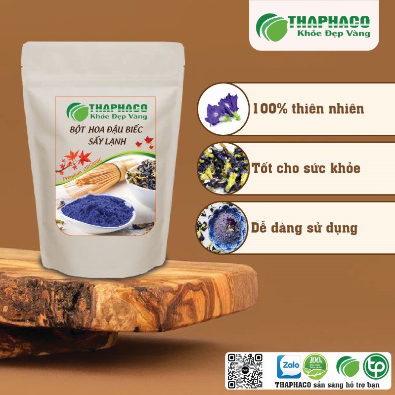 Công dụng của trà bột hoa đậu biếc sấy lạnh 