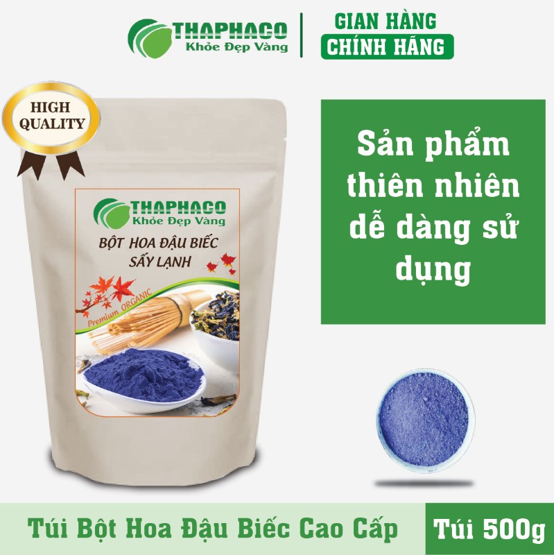 Trà bột hoa đậu biếc sấy lạnh thiên nhiên cao cấp chất lượng 
