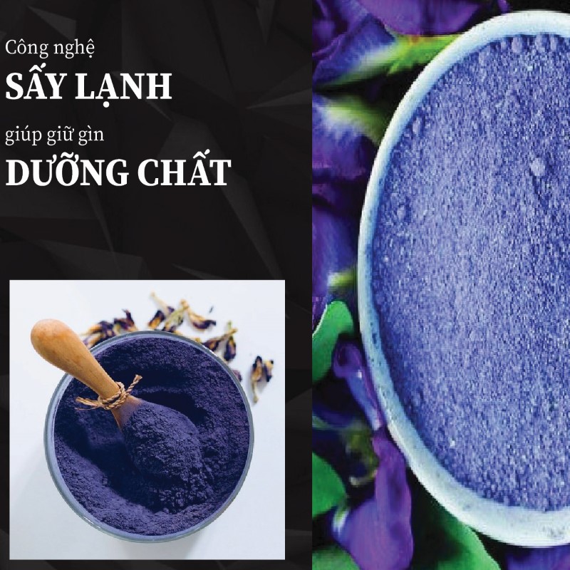 1kg bột hoa đậu biếc sấy lạnh khô giá rẻ chất lượng cao 