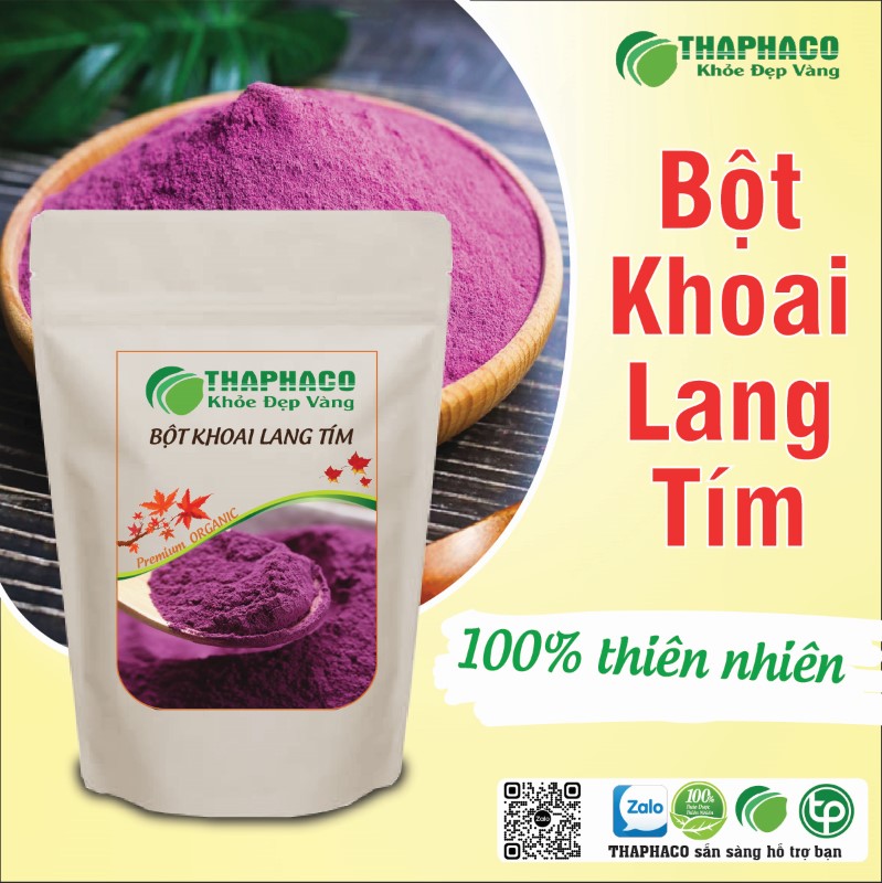 Trà bột khoai lang tím sấy khô nguyên chất