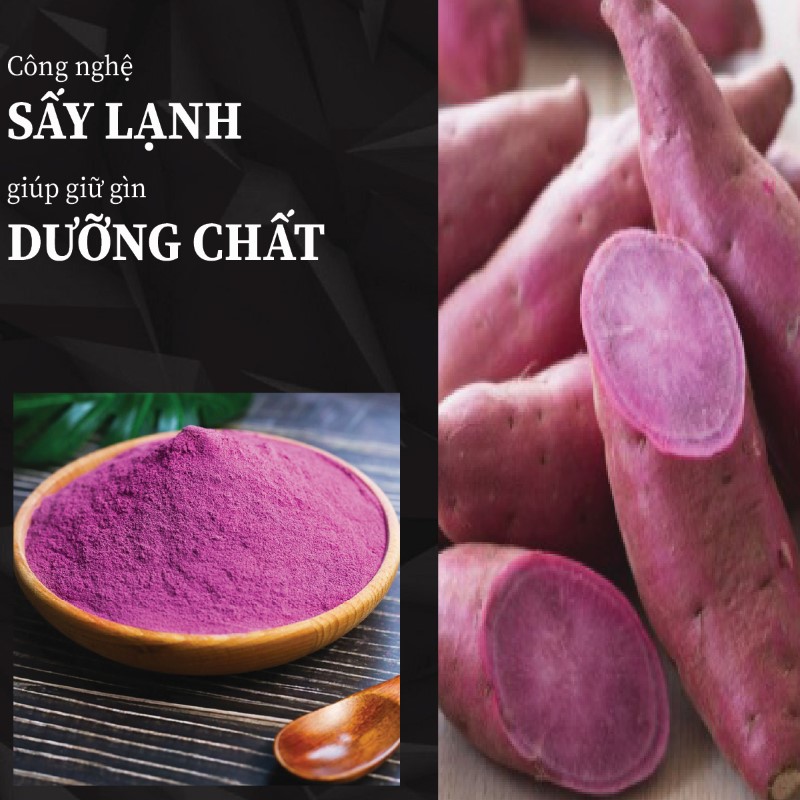 1kg trà bột khoai lang tím khô giá rẻ chất lượng cao