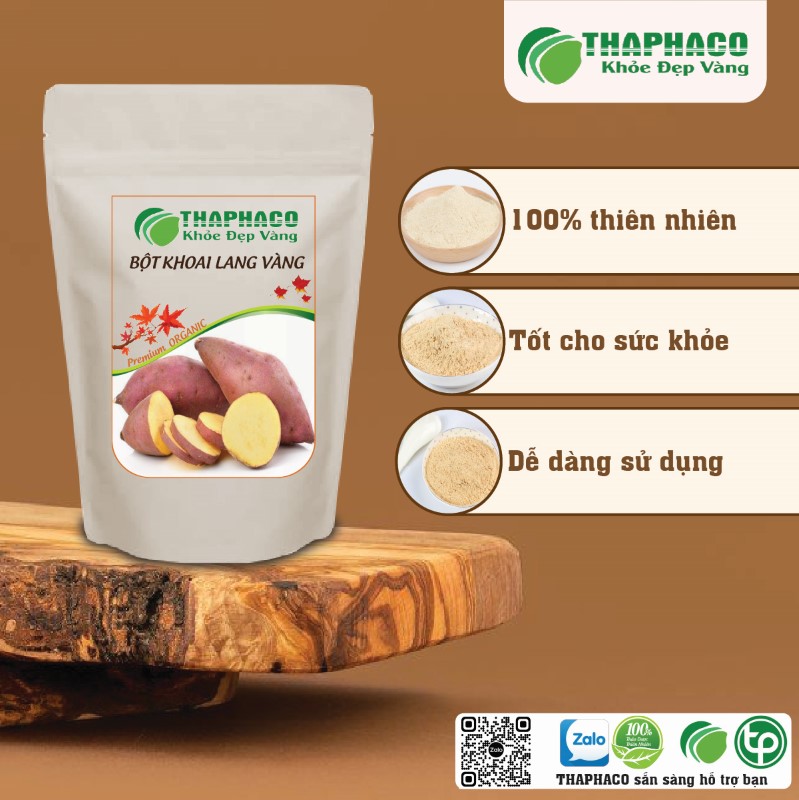 Trà bột khoai lang vàng sấy khô nguyên chất
