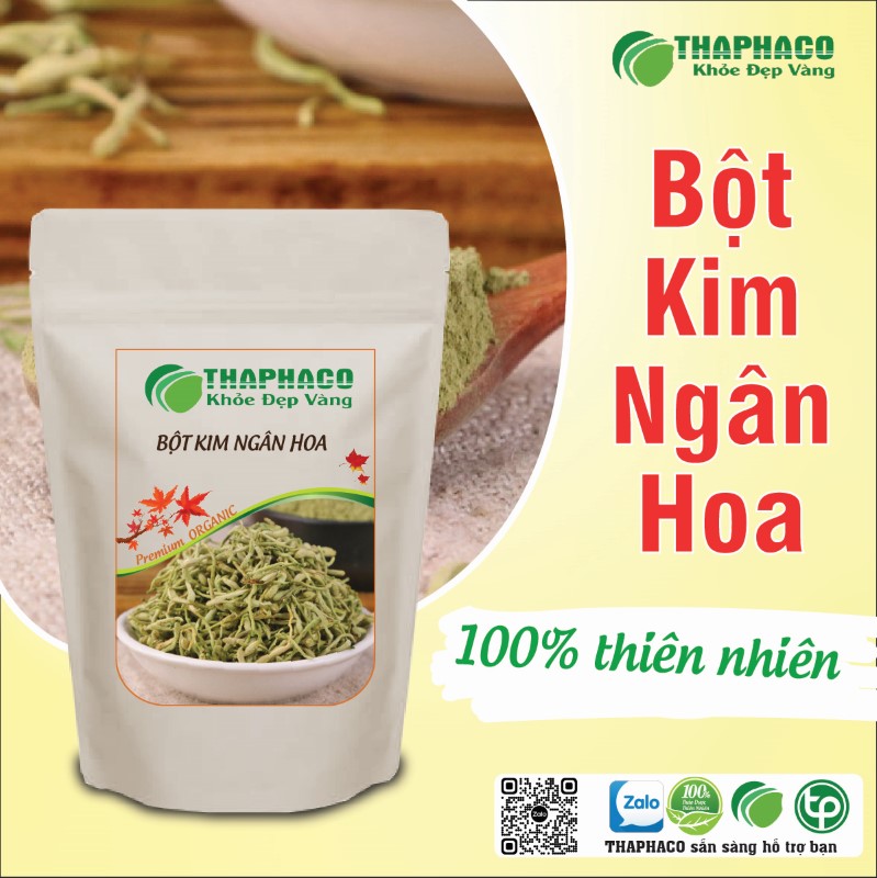 Công dụng của trà bột kim ngân hoa nguyên chất