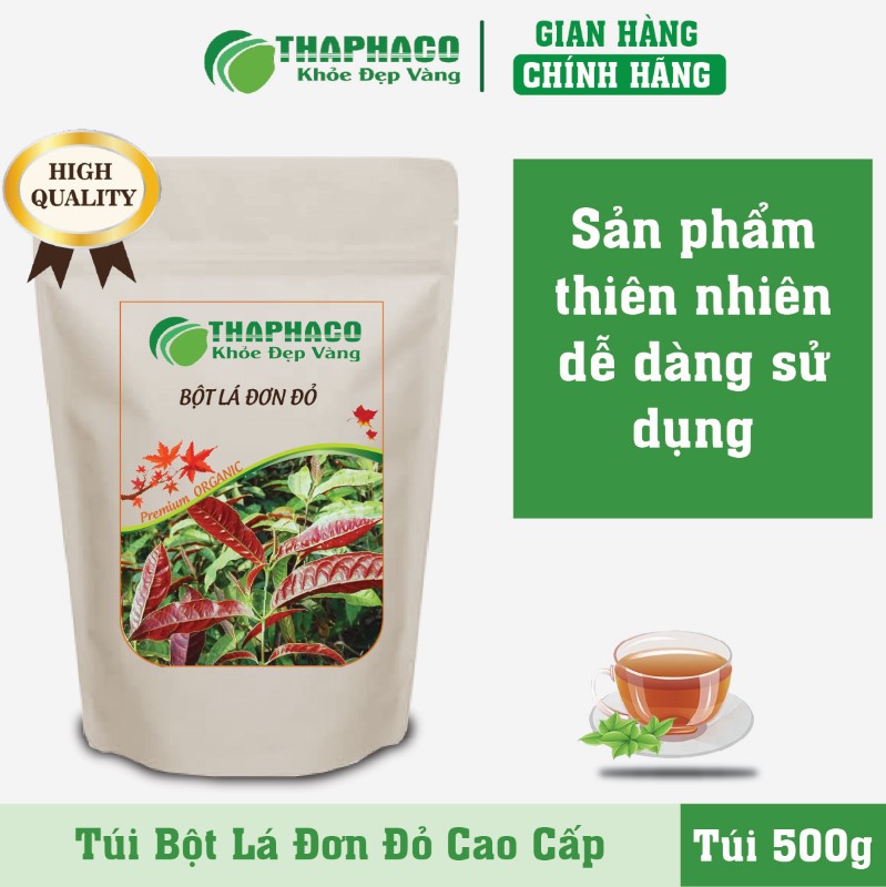 Trà bột lá đơn đỏ thiên nhiên cao cấp chất lượng