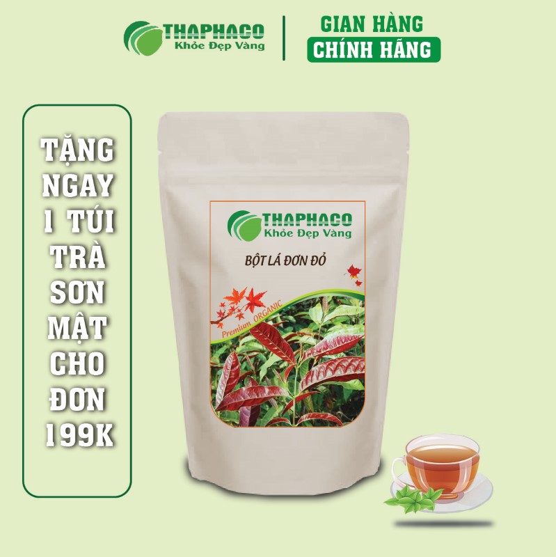 Mua 1kg bột lá đơn đỏ khô chỉ với mức giá 200k tại THAPHACO