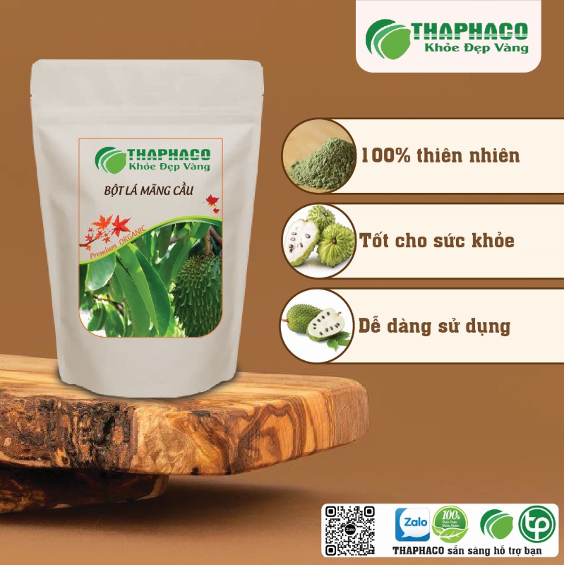 Công dụng của trà bột lá mãng cầu nguyên chất