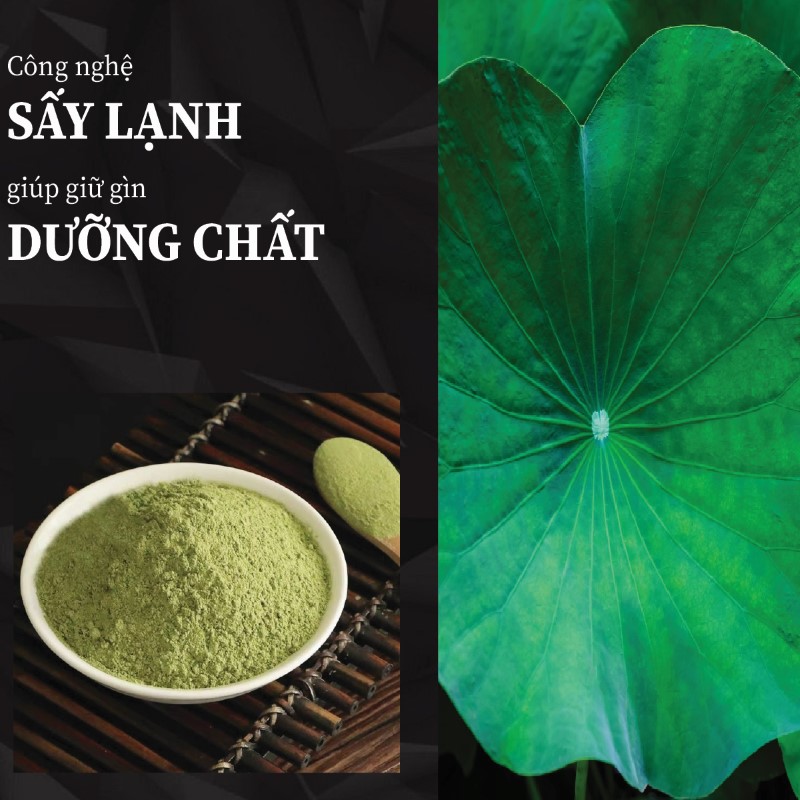 1kg trà bột lá sen khô giá rẻ chất lượng cao 