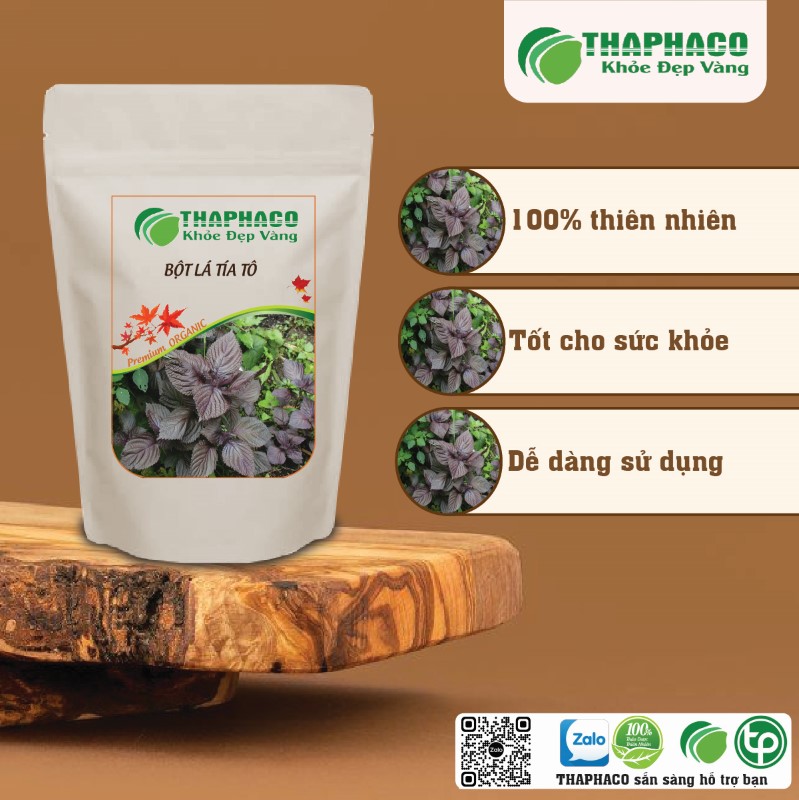 Trà bột lá tía tô có công dụng gì?