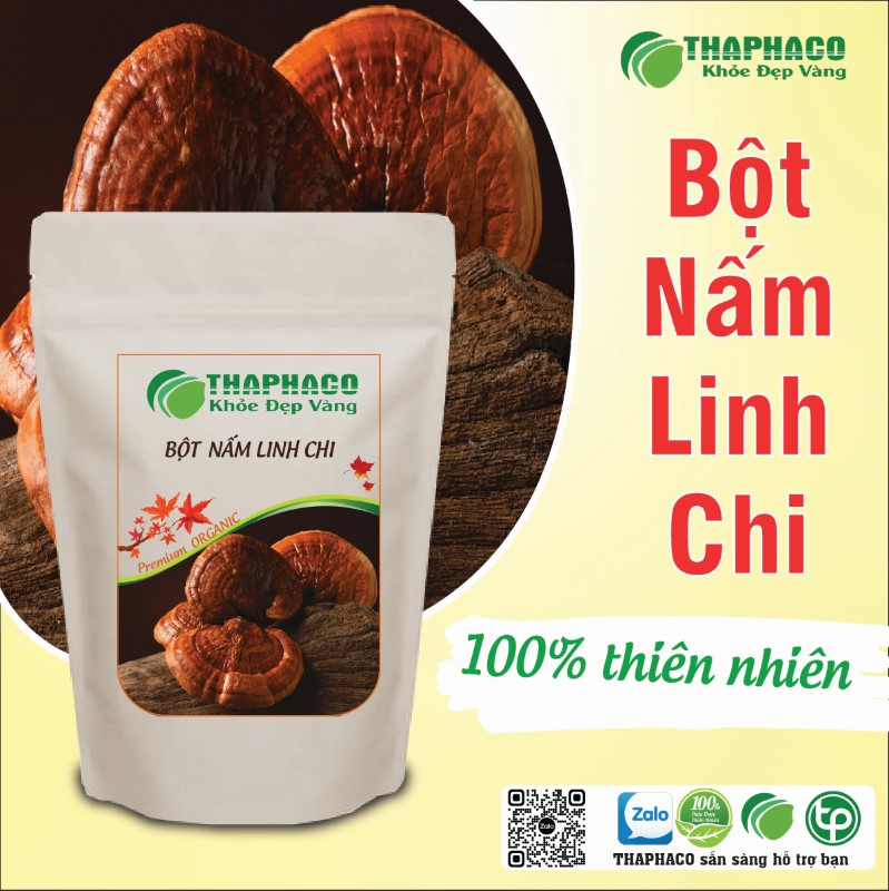 Trà bột nấm linh chi sấy khô nguyên chất