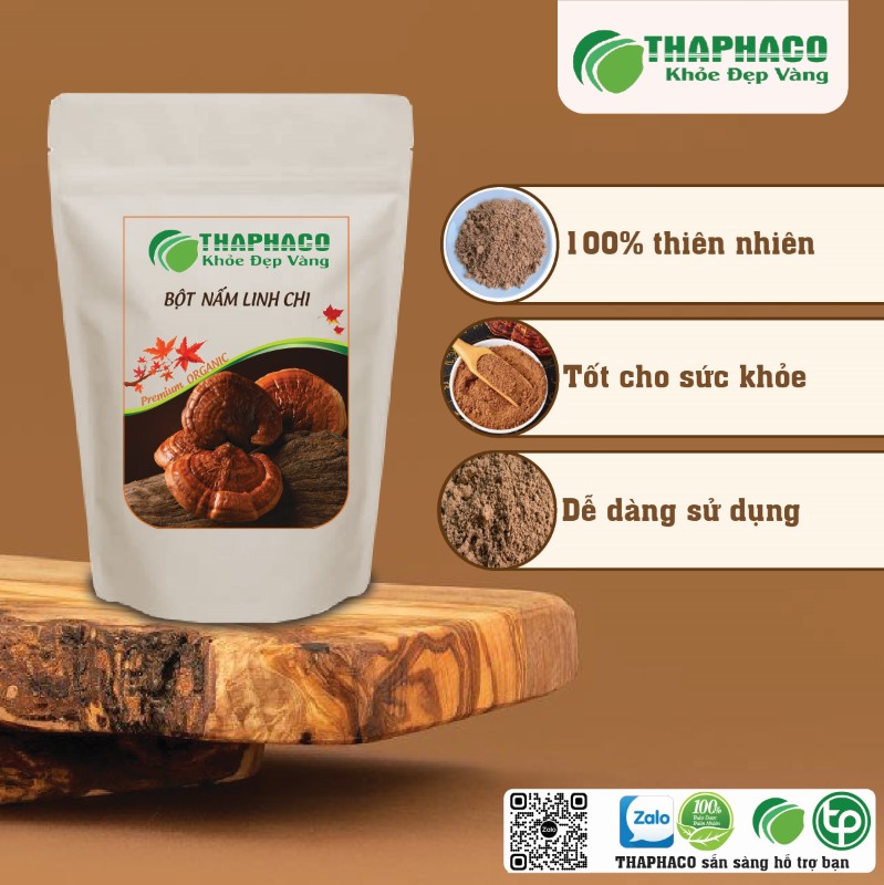 Công dụng của trà bột nấm linh chi nguyên chất