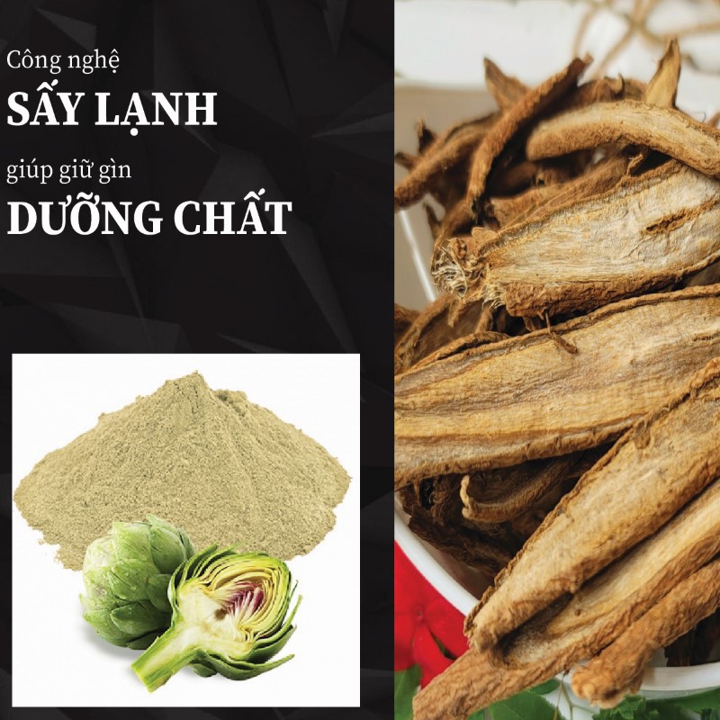 1kg trà bột rễ cây atiso khô giá rẻ chất lượng cao 