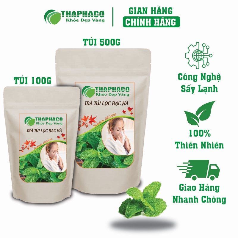 Địa chỉ mua trà túi lọc bạc hà sấy khô giá tốt chất lượng tại TP.HCM