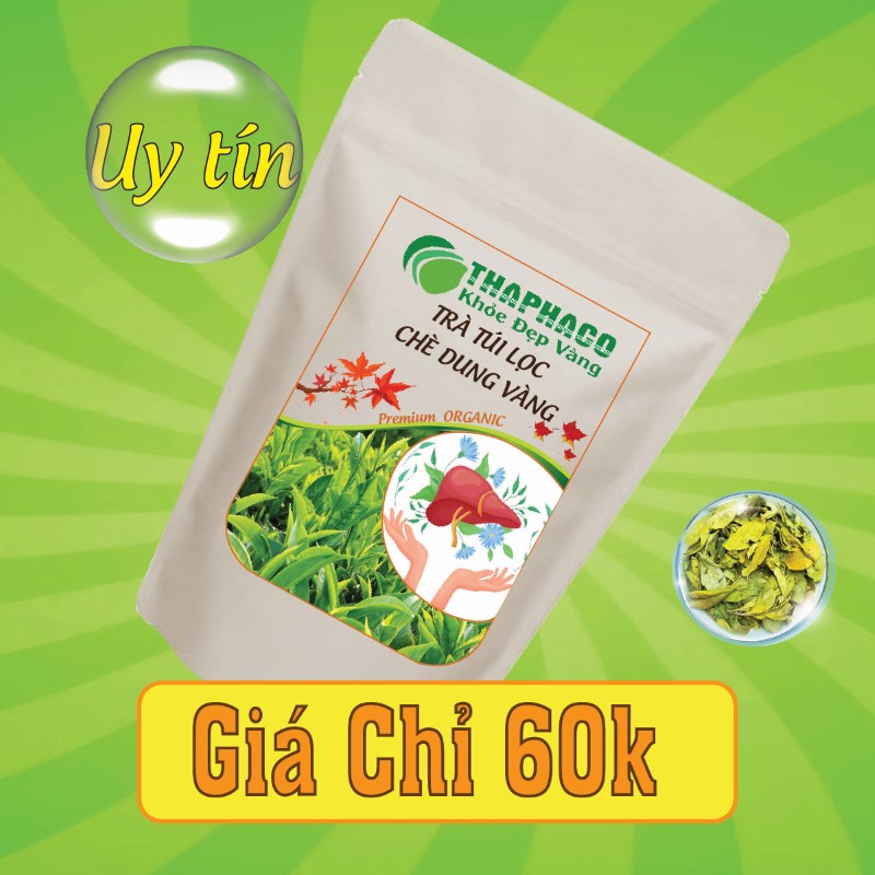 Nguyên liệu pha trà chè dung vàng túi lọc có giá bán chỉ 60k
