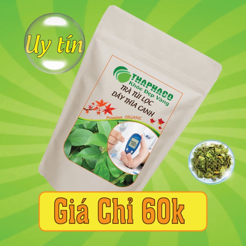 Nguyên liệu pha trà dây thìa canh túi lọc có giá bán chỉ 60k