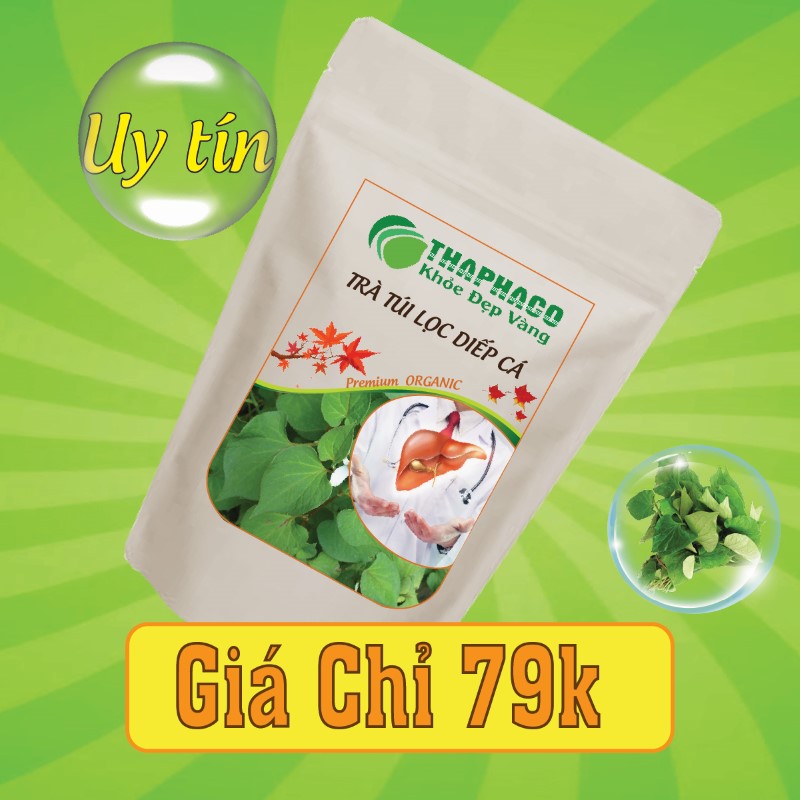 Nguyên liệu pha trà túi lọc diếp cá có giá bán chỉ 79k 