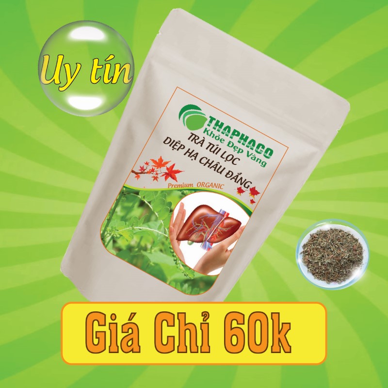 Nguyên liệu pha trà diệp hạ châu đắng túi lọc có giá bán chỉ 60k