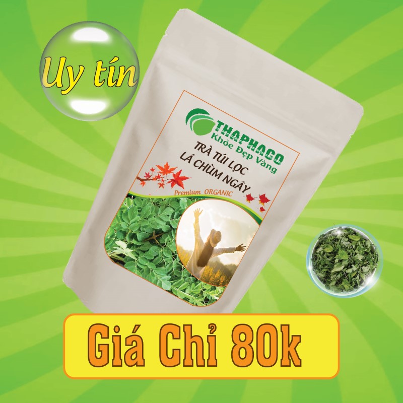 Nguyên liệu pha trà lá chùm ngây túi lọc có giá bán chỉ 80k 