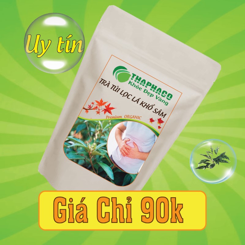 Nguyên liệu pha trà lá khổ sâm túi lọc có giá bán chỉ 90k 