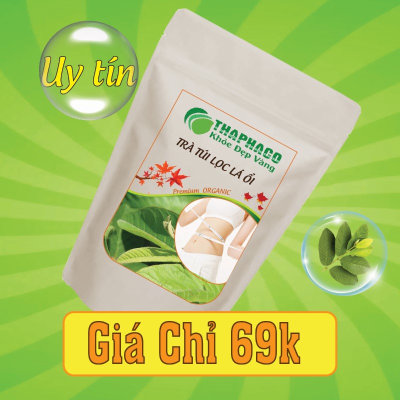 Nguyên liệu pha trà lá ổi túi lọc có giá bán chỉ 69k