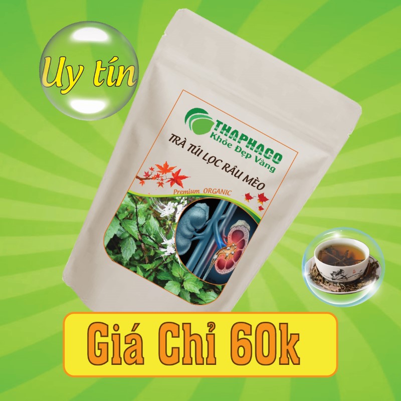 Nguyên liệu pha trà râu mèo túi lọc có giá bán chỉ 60k