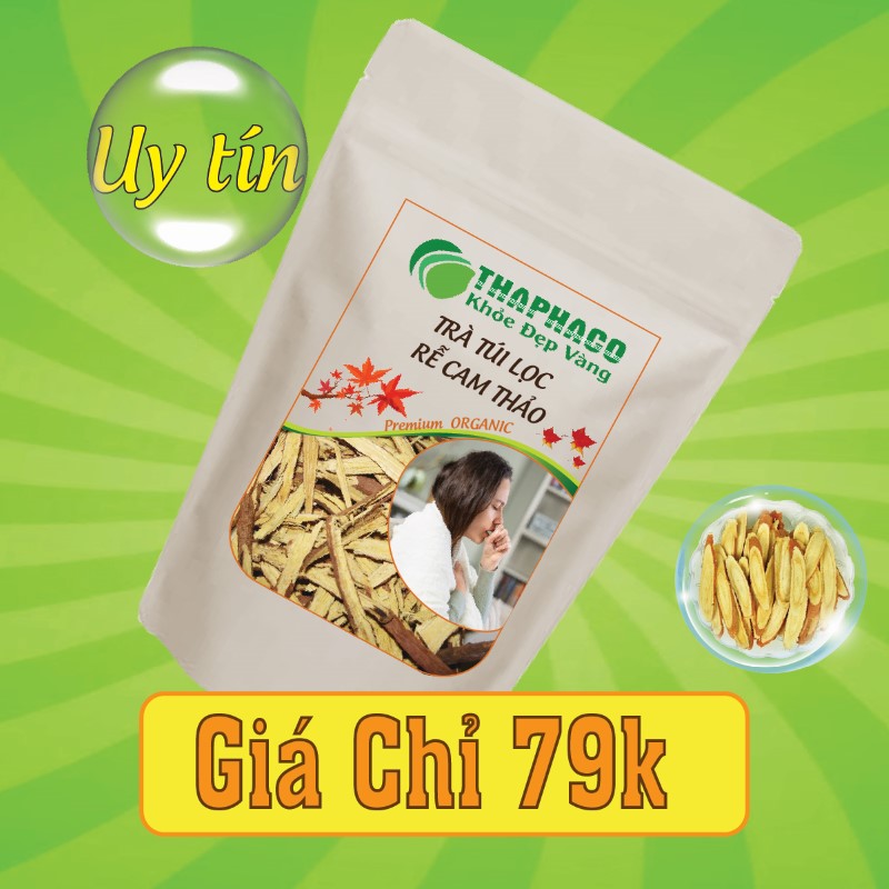 Nguyên liệu pha trà rễ cam thảo túi lọc có giá bán chỉ 79k