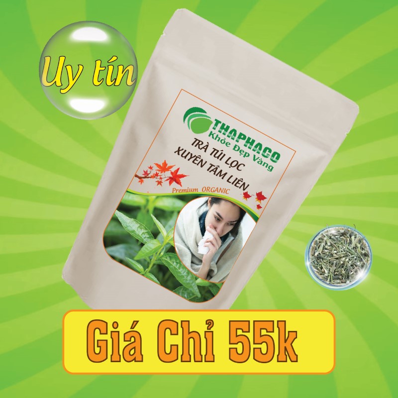 Nguyên liệu pha trà xuyên tâm liên túi lọc có giá bán chỉ 55k