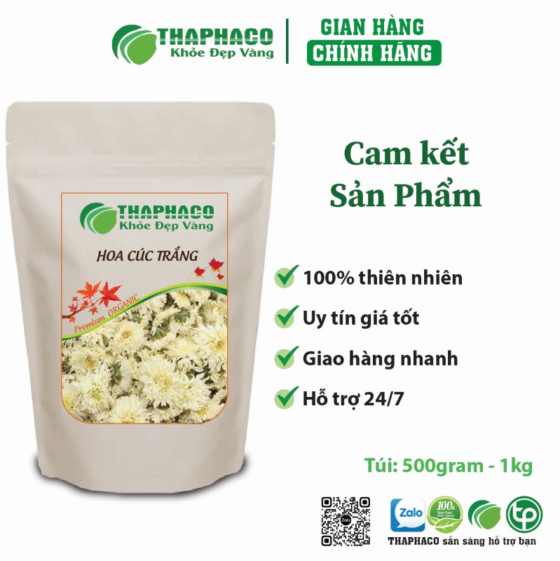 Hoa cúc trắng chất lượng của Trà hoa sấy khô (THAPHACO) 