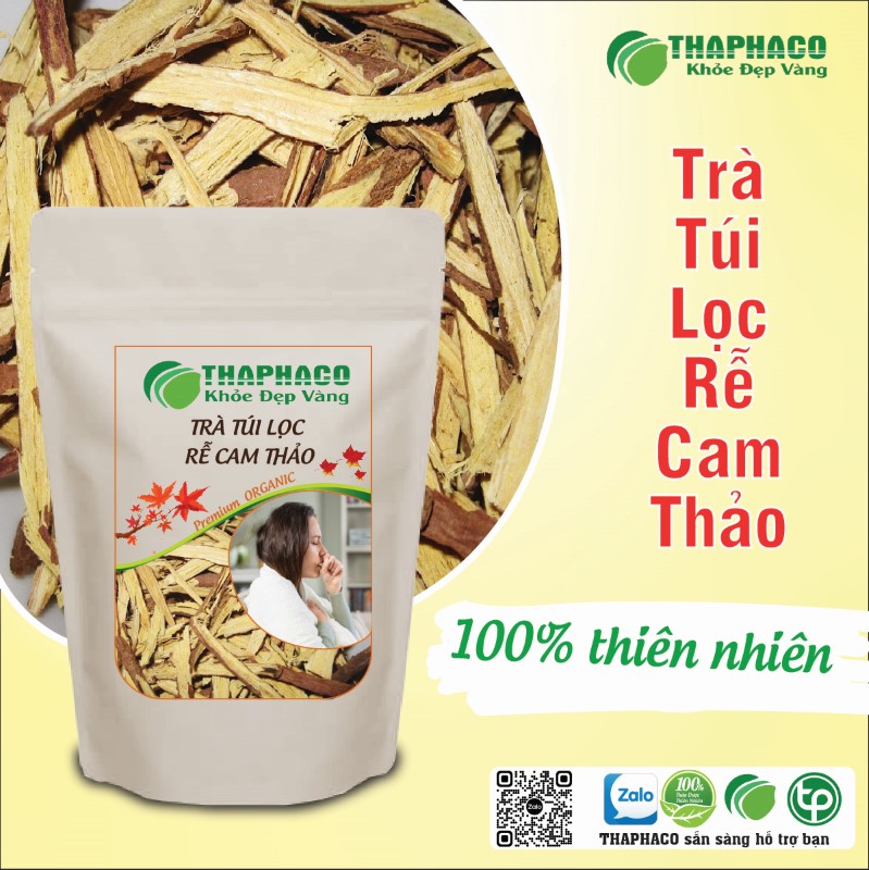 Trà túi lọc rễ cam thảo có tác dụng gì?