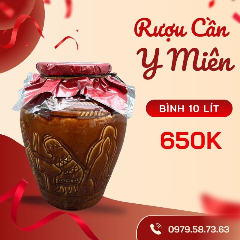 Rượu cần Y Miên bình 10 lít
