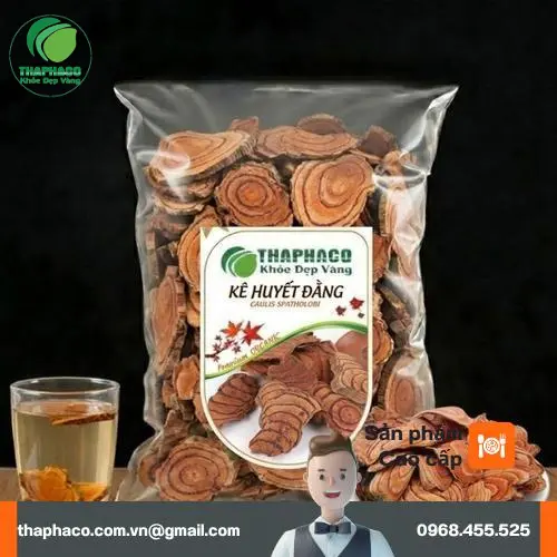 Kê Huyết Đằng đang được phơi khô tại cơ sở sản xuất THAPHACO