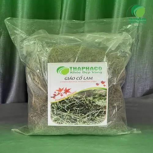 Lá Giảo Cổ Lam tươi và khô dùng làm trà