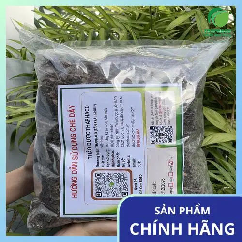 Dụng cụ và nguyên liệu pha chè dây tại nhà