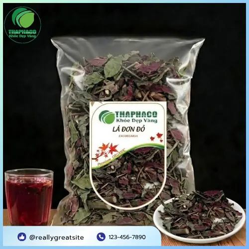 Lá đơn đỏ sấy khô hỗ trợ sức khỏe tổng thể