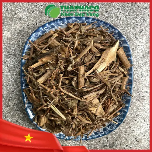 Hình ảnh cây hương nhu tự nhiên đang được thu hoạch